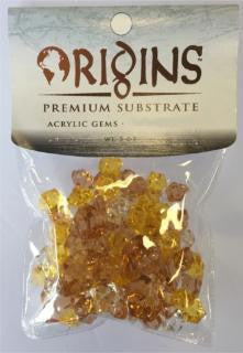 Bio Bubble Origins Series Acrylic Gems - Golden Amber (5oz Bag) For Cheap