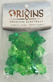 Bio Bubble Origins Series Acrylic Gems - Mossy Green (5oz Bag) Fashion