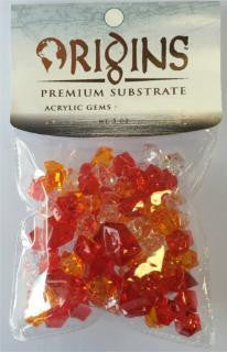 Bio Bubble Origins Series Acrylic Gems - Volcano Red (5oz Bag) For Discount