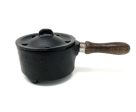 Cast Iron Couldron with Wooden Handle 5  on Sale