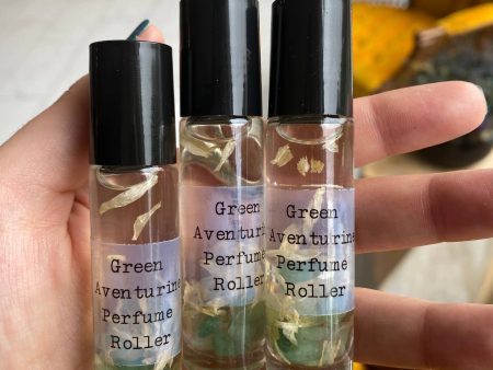 Green Aventurine Crystal Perfume Roller Sale