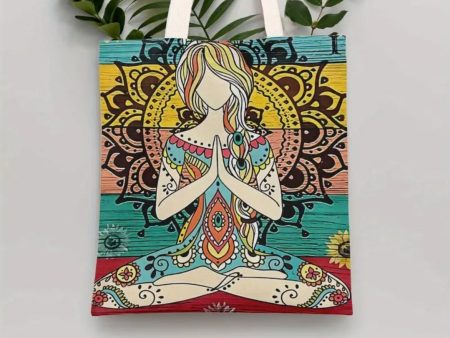 Yoga Chakra Goddess Canvas Tote Bag Online Sale