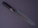 Hitohira - Togashi - Blue #1 - Mirror Polished - Stainless Clad - 210mm Gyuto - Taihei Makassar Ebony Handle For Discount