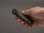 lionSTEEL - SOLID Folding Knife - Frame Lock - Skinny - MagnaCut - 85mm - Green Aluminum Handle Online