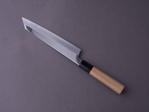 Sakai Kikumori - CHOYO - White #2 - 210mm Kiritsuke Gyuto - Ho Wood Handle on Sale