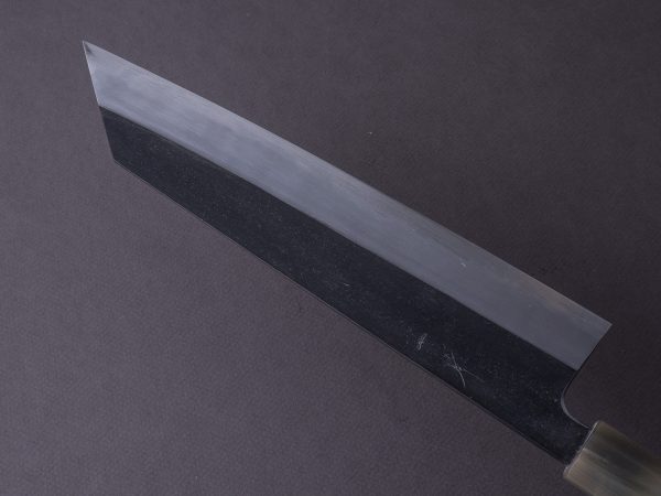 Hitohira - Tanaka x Kyuzo - Blue #1 - Kurouchi - 240mm Kiritsuke Gyuto - Ziricote Handle - Extra Height on Sale