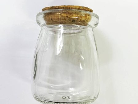 Glass Jar with Cork Stopper Apothecary Spell Jar 3  Tall X 2 Sale