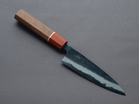 Hitohira - Tosa - Kurouchi - Blue #2 - 135mm Petty - Walnut Handle (Rengas Ferrule) Online now