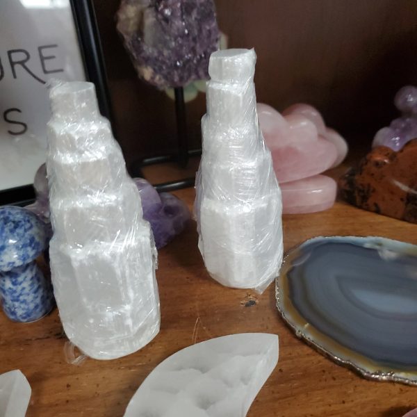 Selenite Mini Mountain Tower Online