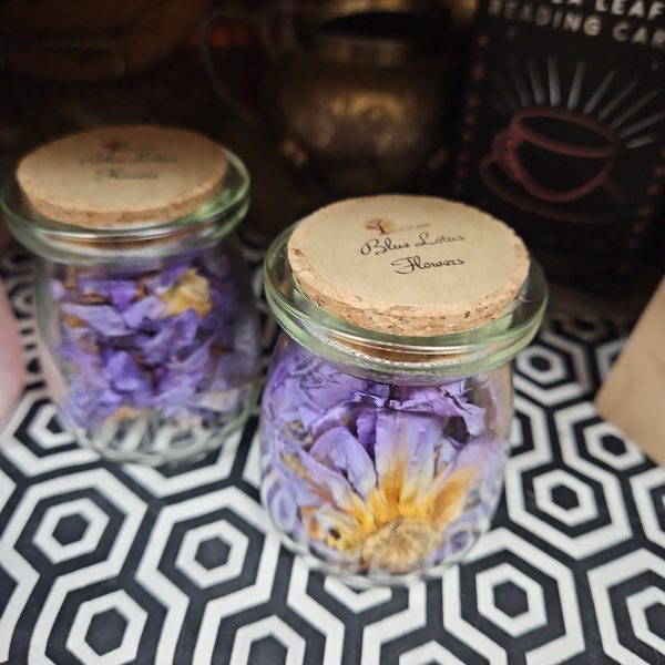 Blue Lotus - Organic Dried Flowers in Apothecary Jar Online Sale