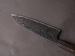 Hitohira - Futana - Nickel Damascus - 170mm Santoku - Tagayasan Handle Sale