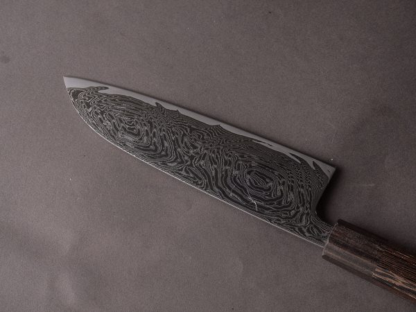 Hitohira - Futana - Nickel Damascus - 170mm Santoku - Tagayasan Handle Sale