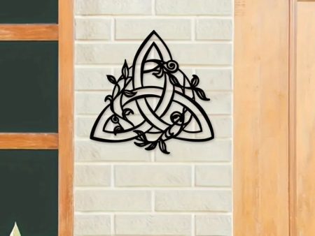 Ivy and Triquetra Metal Wall Iron Art Online