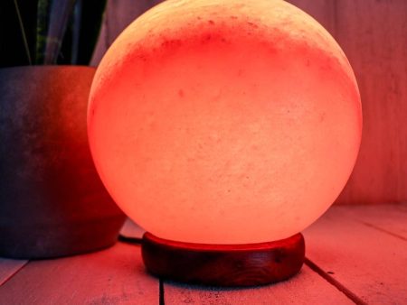 Moon   Globe Shape Himalayan Salt Lamp 7  For Sale