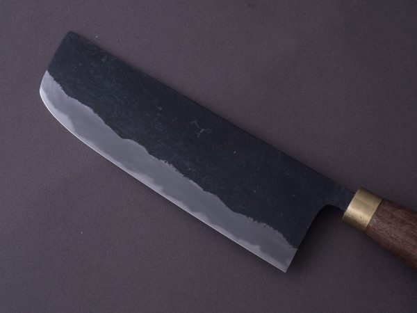 Daitoku - Blue #2 Kurouchi - 165mm Nakiri - Walnut Handle on Sale