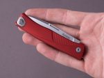 lionSTEEL - SOLID Folding Knife - Thrill - Slip Joint - M390 - 75mm - Red Aluminum - H. WAYL Clip Sale