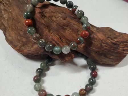 African Bloodstone (Seftonite - Bead Bracelet 8mm Online