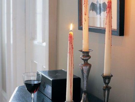 White Taper Bleeding Candle 10 inches For Discount