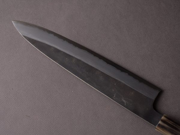 Hitohira - Togashi - White #1 - Stainless Clad - Kurouchi - 270mm Gyuto - Taihei Ebony Handle on Sale