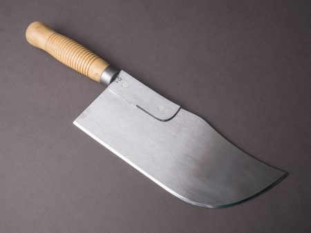 K Sabatier - Curved Leaf Cleaver - Carbon - 10  No. 22 - Boxwood Handle Online