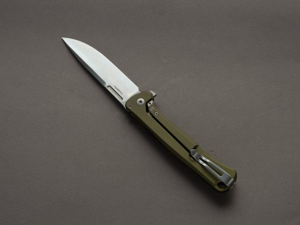 lionSTEEL - SOLID Folding Knife - Frame Lock - Skinny - MagnaCut - 85mm - Green Aluminum Handle Online