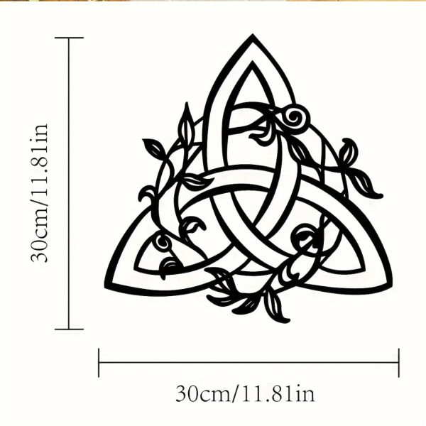 Ivy and Triquetra Metal Wall Iron Art Online