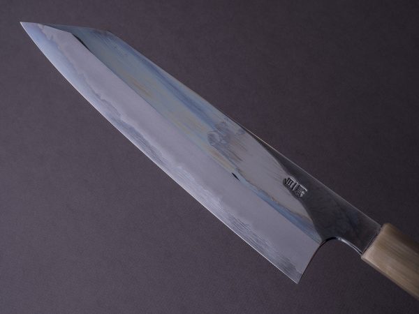 Hitohira - Togashi - White #1 - Stainless Clad - Mirror Polished - 240mm Kiritsuke Gyuto - Taihei Makassar Ebony Handle Cheap