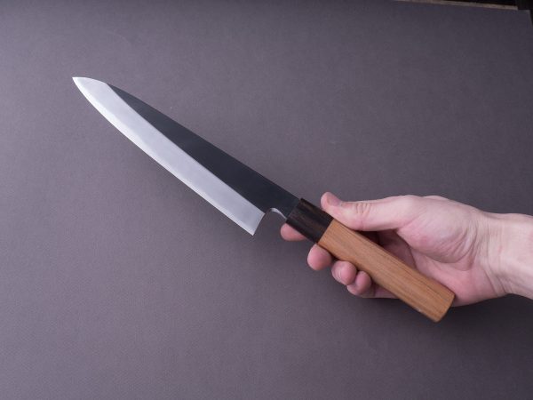 Hitohira - Kikuchiyo x Kyuzo - White #2 - Kurouchi - 210mm Gyuto - Cherry Handle on Sale