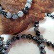 Snowflake Obsidian - Bead Bracelet 8mm Online Sale