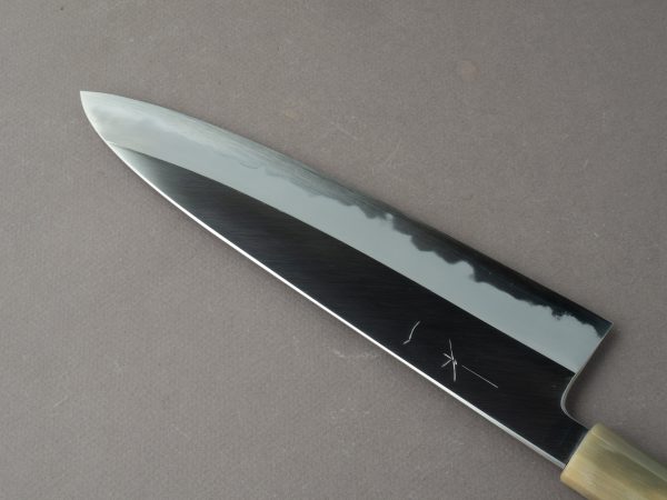 Hitohira - Tanaka x Kyuzo - Blue #1 - Migaki - Gyuto 240mm - Ziricote Handle - Extra Height on Sale