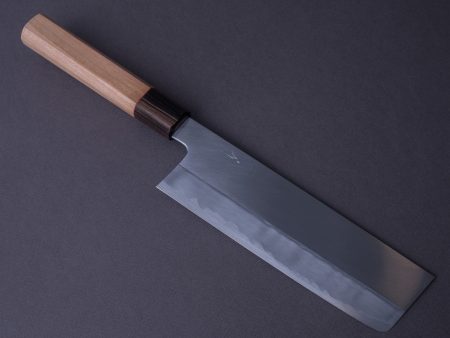 Hitohira - Kikuchiyo x Kyuzo - White #2 - Migaki - 180mm Nakiri - Cherry Handle Online now