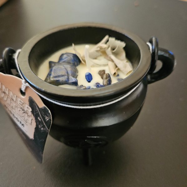 Wisdom - Cauldron Crystal Candle, Lapis Supply