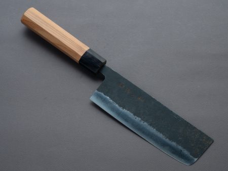 Morihei  -Hisamoto - Kurouchi - White #1 - 165mm Nakiri - Yakusugi Cedar Handle Online