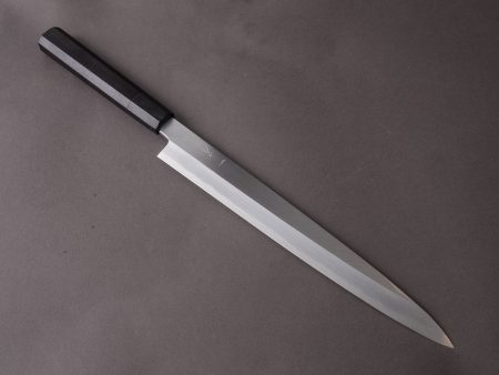 Hitohira - Kikuchiyo x Manzo - Blue #2 - 270mm Yanagiba - Ebony Handle - Saya Online now