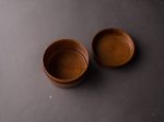 Komon - Yamanaga Shikki - Bento Box - Japanese Cherry Birch - Brown Lacquer For Sale