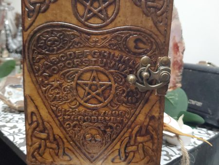 Ouija Board Planchette leather w  latch 6 x 8  Discount