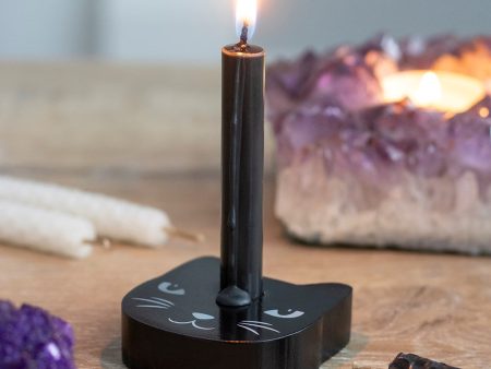 Black Cat Spell Candle Holder Online Hot Sale