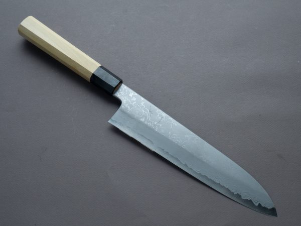 Hitohira - Gorobei x Kyuzo - White #2 Damascus - 240mm Gyuto - Magnolia Handle Supply