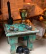 Antiqued Triple Moon Altar Table Cheap