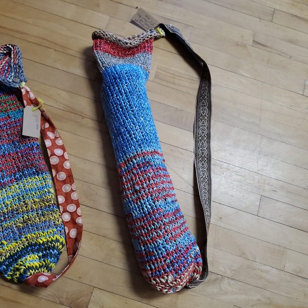 Knit Recycled Materials Yoga Mat Bags Cheap