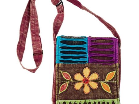 Small Flower Razor Cut Bag   Purse For Sale