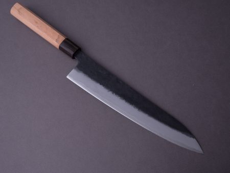 Hitohira - Futana - Super Blue - Kurouchi Nashiji - 240mm Gyuto - Cherry Handle Cheap