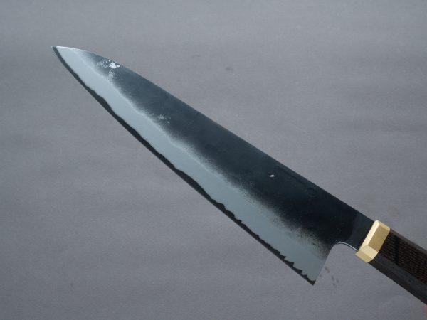 Blenheim Forge - Stainless Clad Blue Super - 205mm Gyuto - Fumed-Oak Handle Supply