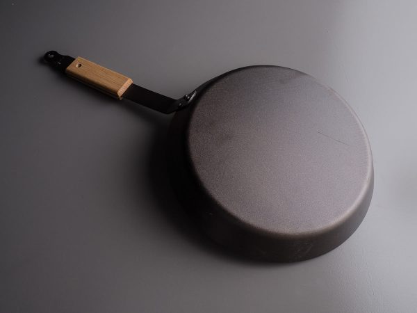 Netherton Foundry - Spun Iron - 12  Steak Pan - Heavy Duty Skillet - Removable Wood Grip For Cheap