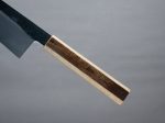 HADO - Sumi - Blue #1 - Damascus Kurouchi - 210mm Gyuto - Oak and Cherry Bark Handle - Extra Height Online Sale