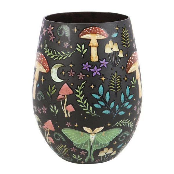 Dark Forest Print Stemless Wine Glass Hot on Sale