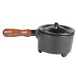 Cast Iron Couldron with Wooden Handle 5  on Sale