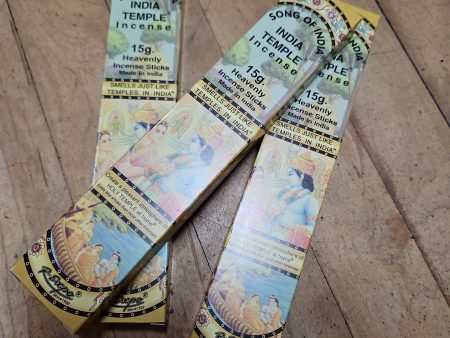 Song of India Temple Incense 15g (15 sticks) Online Hot Sale