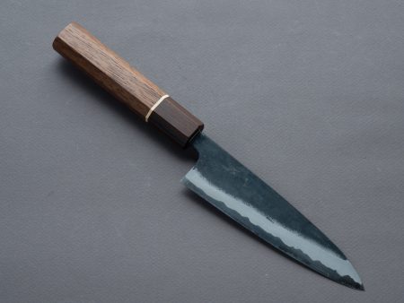 Hitohira - Tosa - Kurouchi - Blue #2 - 135mm Petty - Walnut Handle (Ziricote Ferrule) on Sale