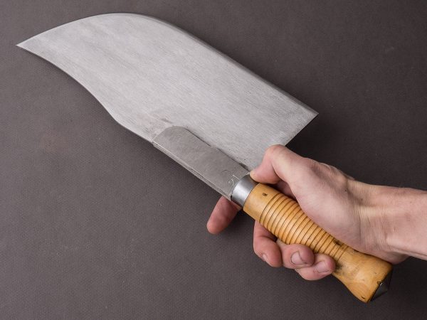 K Sabatier - Curved Leaf Cleaver - Carbon - 12  No. 24 - Boxwood Handle For Cheap